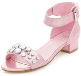 Thumbnail for your product : New Look Teens Black Jewelled Strap Block Heel Sandals