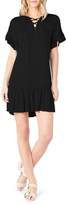 Thumbnail for your product : Michael Stars Ruffled Lace-Up Dresss