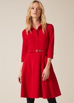 Thumbnail for your product : Phase Eight Enola Belted Ponte Shirt Dress