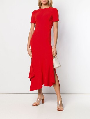 Victoria Beckham Asymmetric Midi Dress