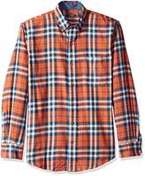 Orange Plaid Flannel Shirt - ShopStyle
