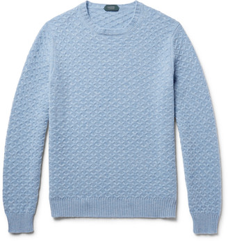 Incotex Textured-Knit Virgin Wool Sweater