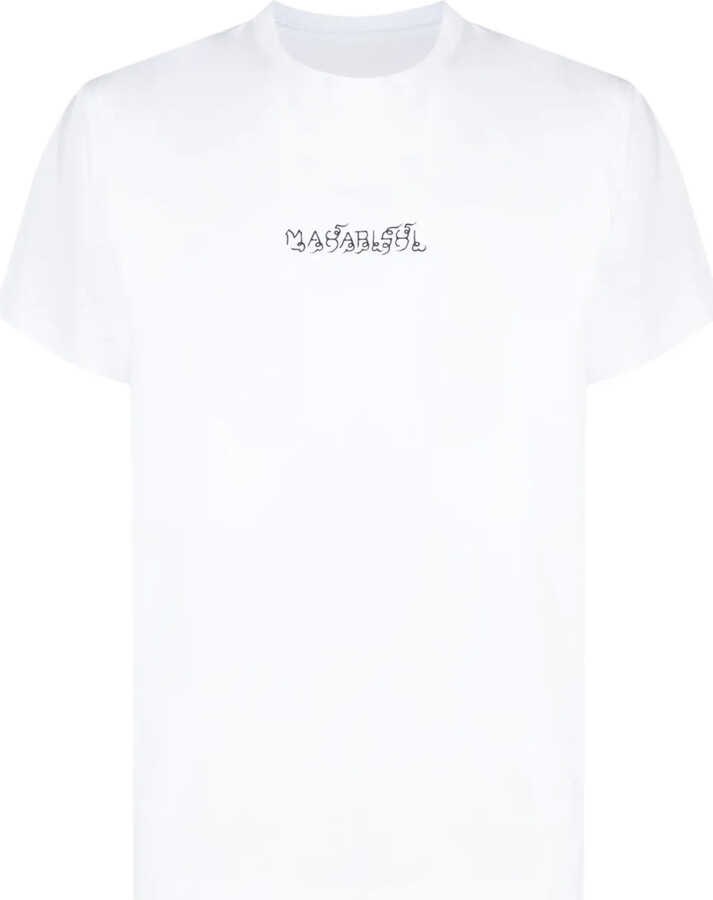 MHI logo-print organic cotton T-shirt