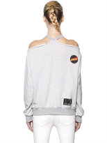 Thumbnail for your product : Unravel Cut Out Cotton Jersey Sweatshirt