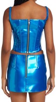 Thumbnail for your product : LaQuan Smith Metallic Corset Bustier