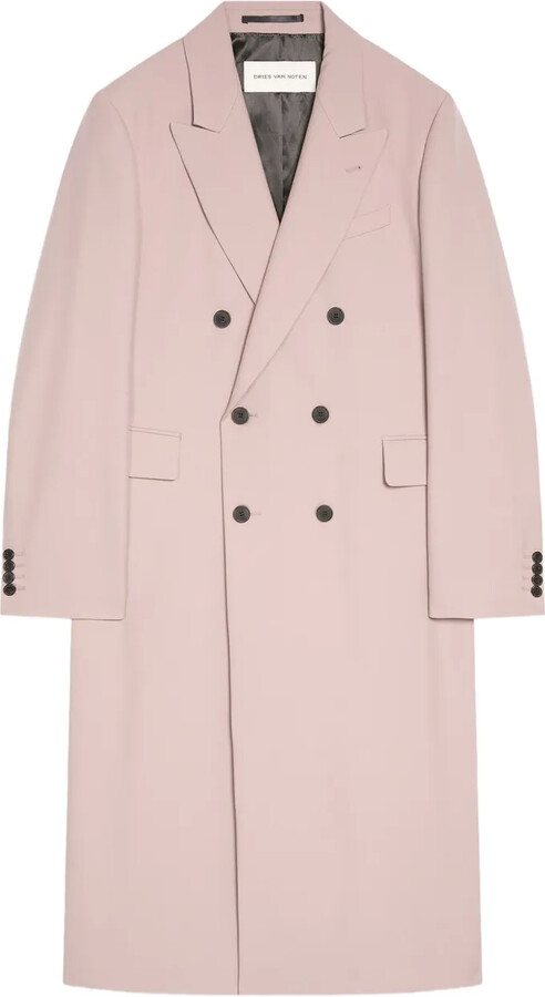 Dries Van Noten Double-Breasted Wool Coat