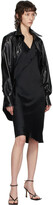 Thumbnail for your product : Helmut Lang Black Double Satin Sash Dress