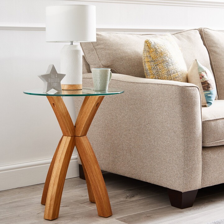 Dunelm Xavi Side Table Oak (Brown) ShopStyle