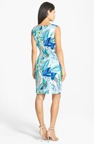 Thumbnail for your product : Ellen Tracy Bamboo Detail Belted Sheath Dress