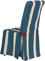 Thumbnail for your product : OKA Ikat Stripe Loose Cover For Echo Dining Chair - Dark Blue
