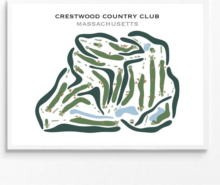 Etsy Crestwood Country Club, Massachusetts | Golf Home Décor, Course Print, Wall Art, Lover Watercolor Style Art Print Unframed
