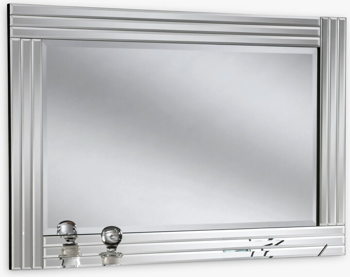 Yearn Bevelled Glass Rows Rectangular Frame Wall Mirror ShopStyle
