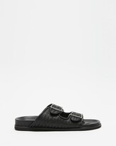 Thumbnail for your product : James Smith Women's Black Flat Sandals - Sardinia Slides