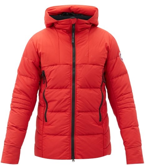 Canada Goose Hybridge Quilted Down Hooded Jacket - Red - ShopStyle Outerwear