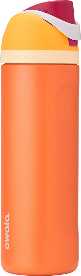OWALA 24 oz. FreeSip Stainless Steel Water Bottle, Citrus Crush
