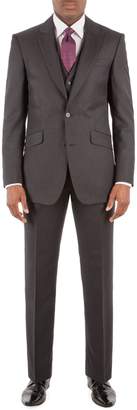 Pierre Cardin Men's Charcoal Check Vest