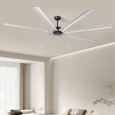 96" Ceiling Fan With Light And Remote Control