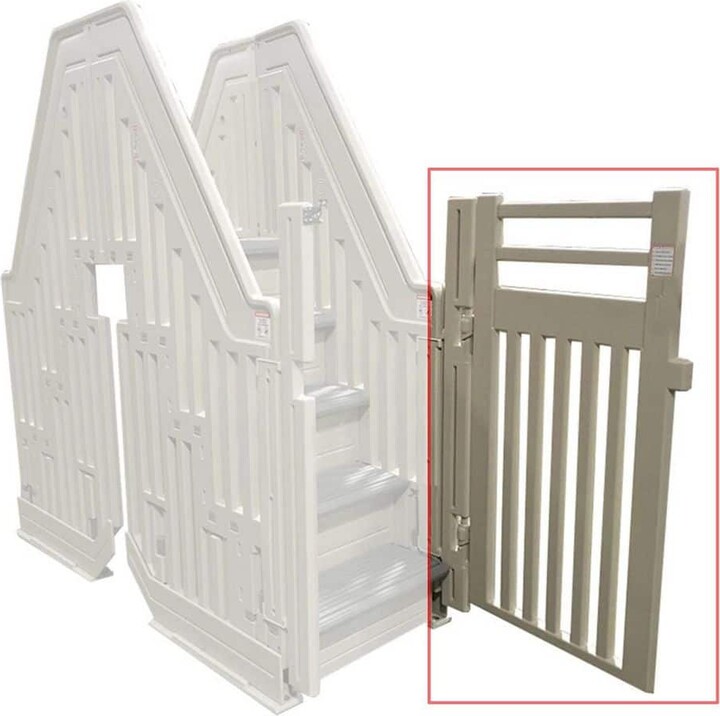 Confer Plastics Pool Entry System Safety Gate for Above Ground Pools