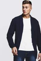 Thumbnail for your product : boohoo Mens Textured Edge To Edge Cardigan