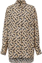 Thumbnail for your product : Burberry Monogram-print oversized shirt
