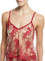 Thumbnail for your product : Cosabella Rosie Floral Velvet Camisole