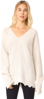 Thumbnail for your product : Helmut Lang Distressed V Neck