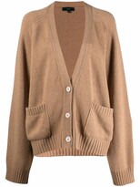 Thumbnail for your product : Jejia V-neck rib-trimmed cardigan