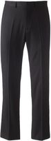 Thumbnail for your product : Dockers classic-fit pinstriped flat-front black suit pants - men