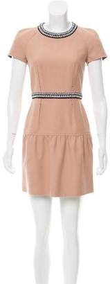 Paule Ka Short Sleeve Mini Dress