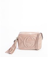 Thumbnail for your product : Gucci pink patent leather 'Disco' GG fringe detail shoulder bag