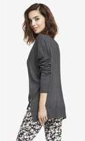 Thumbnail for your product : Express V-Neck Double Zip Vent Tunic Sweater