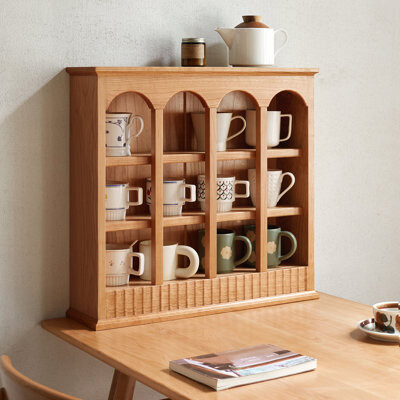 Red Barrel Studio Premium Solid Wood Storage Rack for Home Stylish and Functional European Design