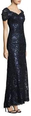 Tadashi Shoji Sequined Lace Off-the-Shoulder Sweetheart Gown