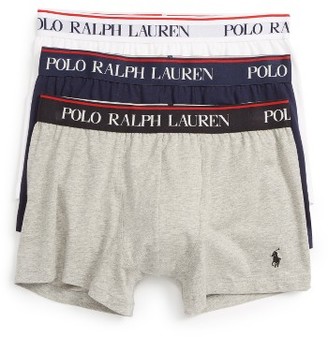 Polo Ralph Lauren Men's 3-Pack Stretch Cotton Boxer Briefs