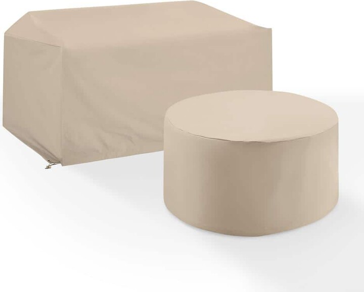 CROSLEY FURNITURE 2-Pieces Tan Outdoor Furniture Cover Set