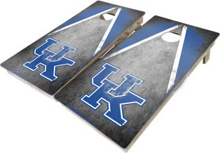 West Georgia Cornhole University of Kentucky Distressed Triangle 10 Piece Cornhole Set