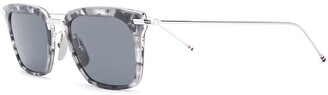 Thom Browne Eyewear Wayfarer rectangular-frame sunglasses