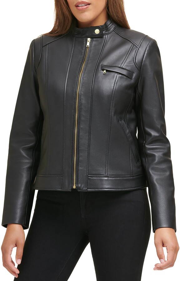 Women Lambskin Leather Jacket KLW211