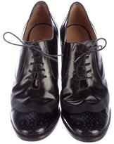 Thumbnail for your product : Ferragamo Leather Oxford Pumps