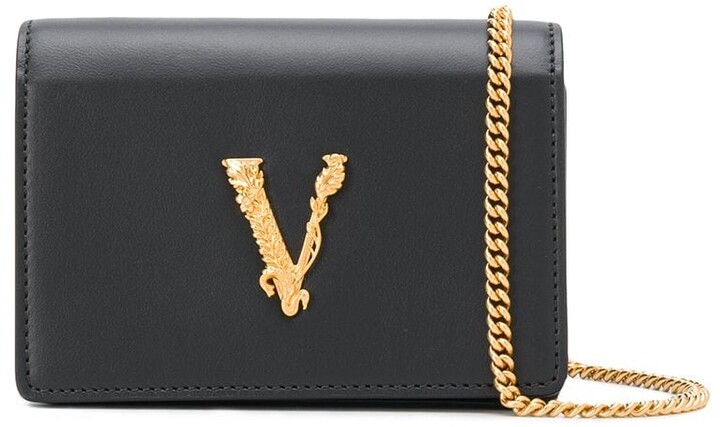 Versace mini Virtus crossbody bag - ShopStyle