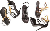 Thumbnail for your product : Giuseppe Zanotti Snake-Ankle-Wrap Suede Sandal