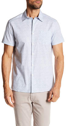 Kenneth Cole New York Abstract Chevron Short Sleeve Regular Fit Shirt