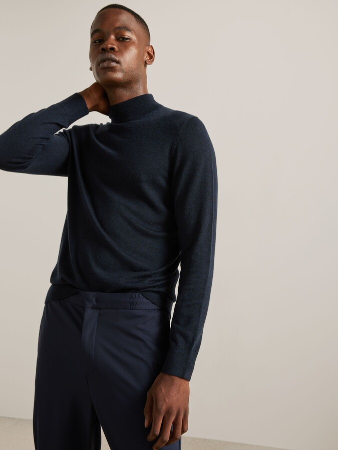 mens mock neck jumper