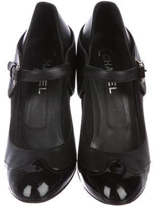 Chanel Leather Mary Jane Pumps