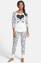 Thumbnail for your product : Betsey Johnson Waffle Knit Thermal Pajamas