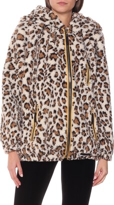 Miu Miu Leopard print fleece hoodie