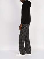 Thumbnail for your product : Givenchy Checked Wool Blend Trousers - Mens - Black White