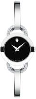 Thumbnail for your product : Movado Rondiro Mini Diamond & Stainless Steel Bangle Bracelet Watch
