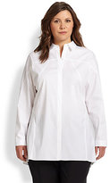 Thumbnail for your product : Lafayette 148 New York 148 New York, Sizes 14-24 Stretch Cotton Joey Blouse