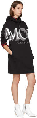 McQ Black Logo Oversized Hoodie Dress